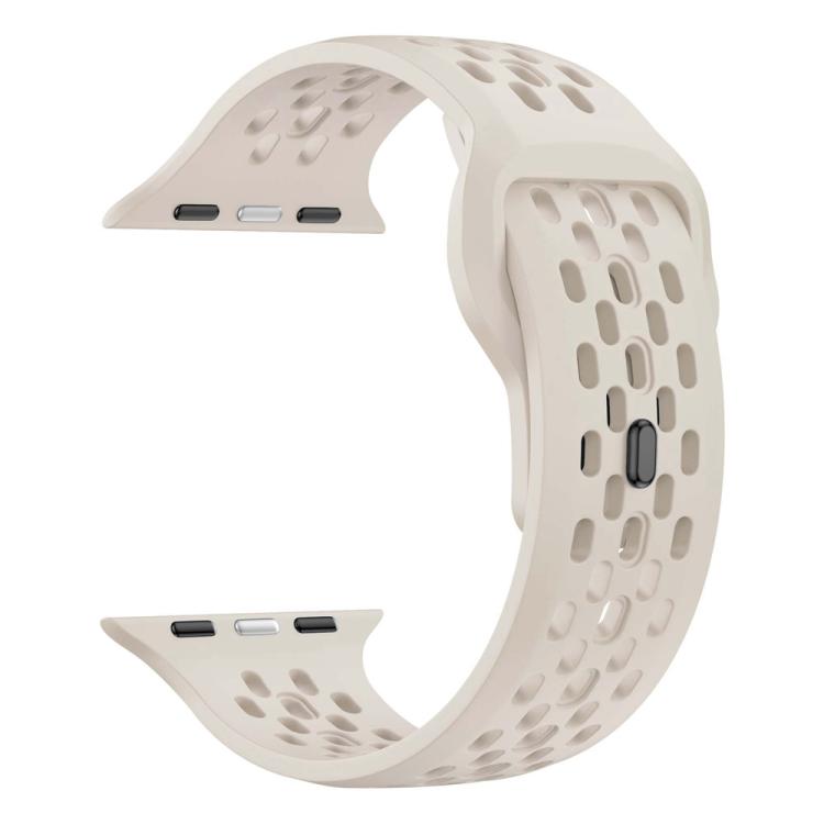For Apple Watch 42mm / 41mm / 40mm / 38mm Mesh Reverse Buckle Silicone Watch Band