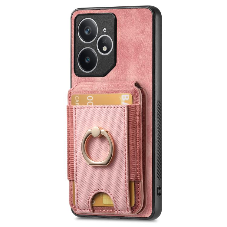 For Realme Neo7 Retro Splitable Magnetic Stand Card Bag Leather Phone Case