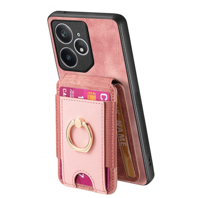 For Realme Neo7 Retro Splitable Magnetic Stand Card Bag Leather Phone Case