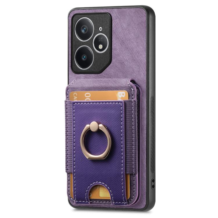 For Realme Neo7 Retro Splitable Magnetic Stand Card Bag Leather Phone Case