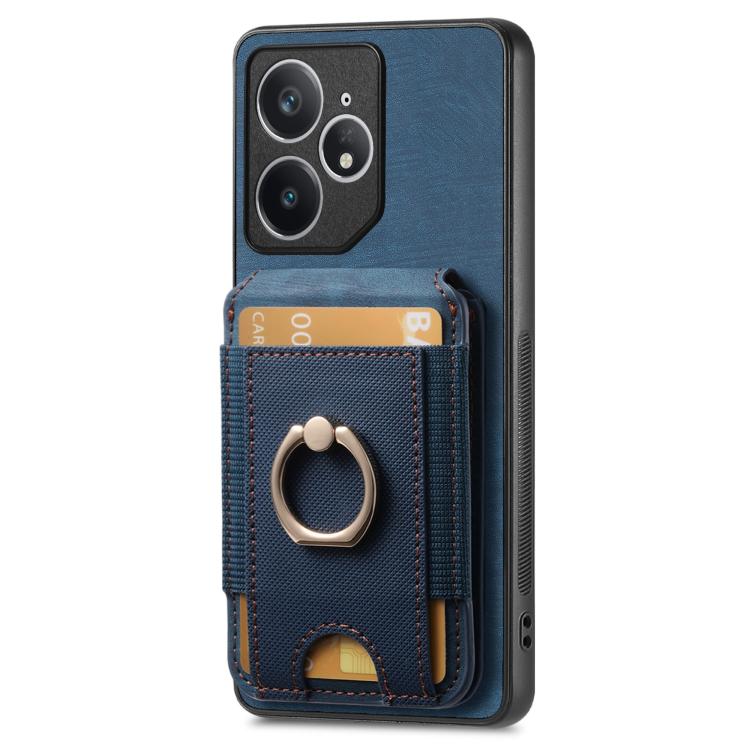 For Realme Neo7 Retro Splitable Magnetic Stand Card Bag Leather Phone Case