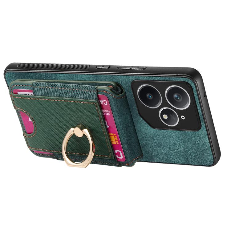 For Realme Neo7 Retro Splitable Magnetic Stand Card Bag Leather Phone Case