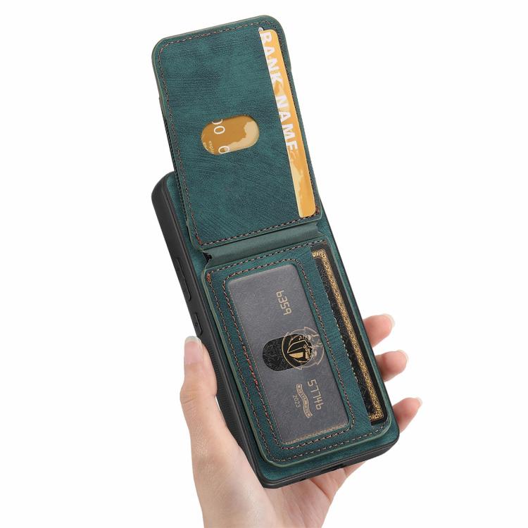 For Realme Neo7 Retro Splitable Magnetic Stand Card Bag Leather Phone Case