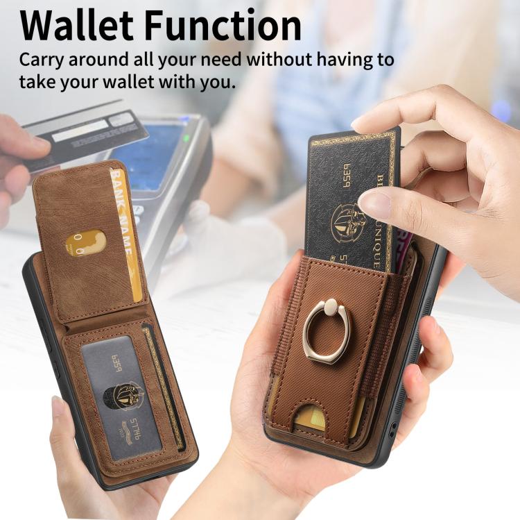 For Realme Neo7 Retro Splitable Magnetic Stand Card Bag Leather Phone Case