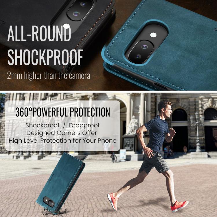 For Google Pixel 9a CaseMe 013 Multifunctional Horizontal Flip Leather Phone Case