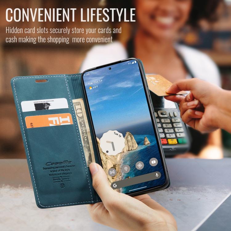 For Google Pixel 9a CaseMe 013 Multifunctional Horizontal Flip Leather Phone Case