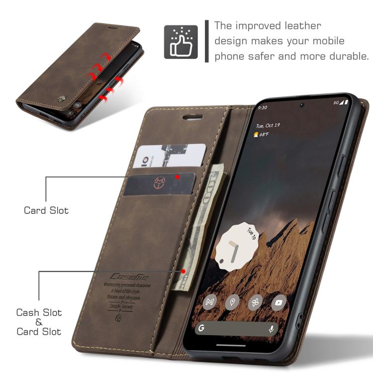 For Google Pixel 9a CaseMe 013 Multifunctional Horizontal Flip Leather Phone Case