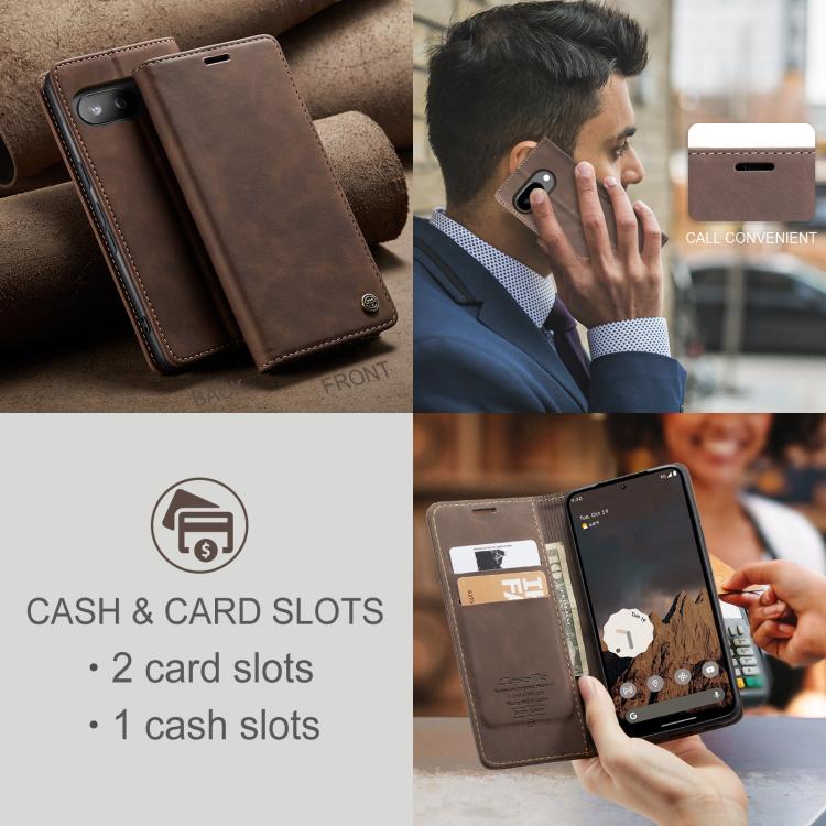 For Google Pixel 9a CaseMe 013 Multifunctional Horizontal Flip Leather Phone Case