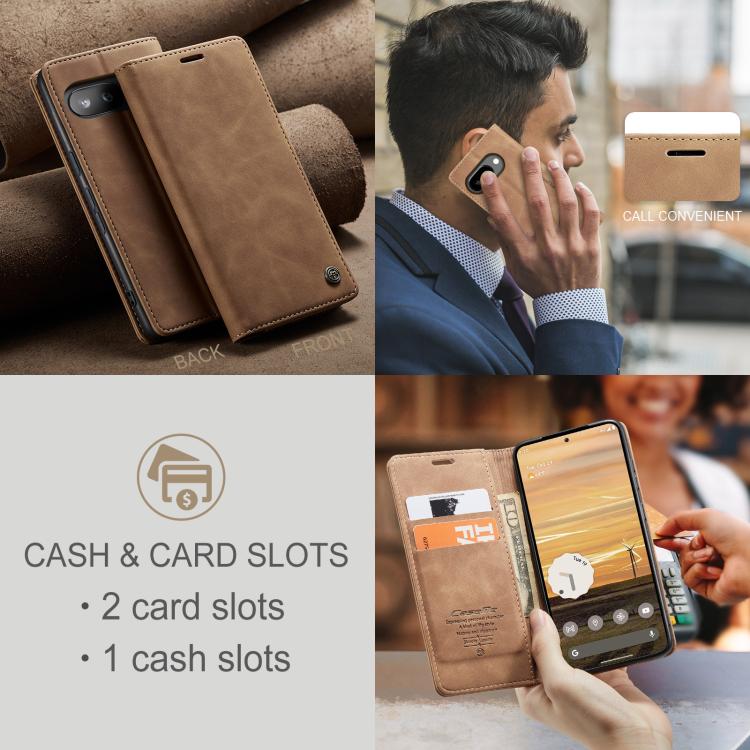 For Google Pixel 9a CaseMe 013 Multifunctional Horizontal Flip Leather Phone Case
