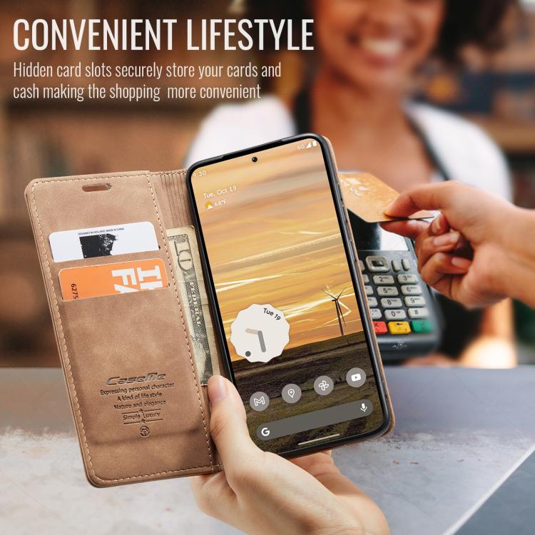For Google Pixel 9a CaseMe 013 Multifunctional Horizontal Flip Leather Phone Case