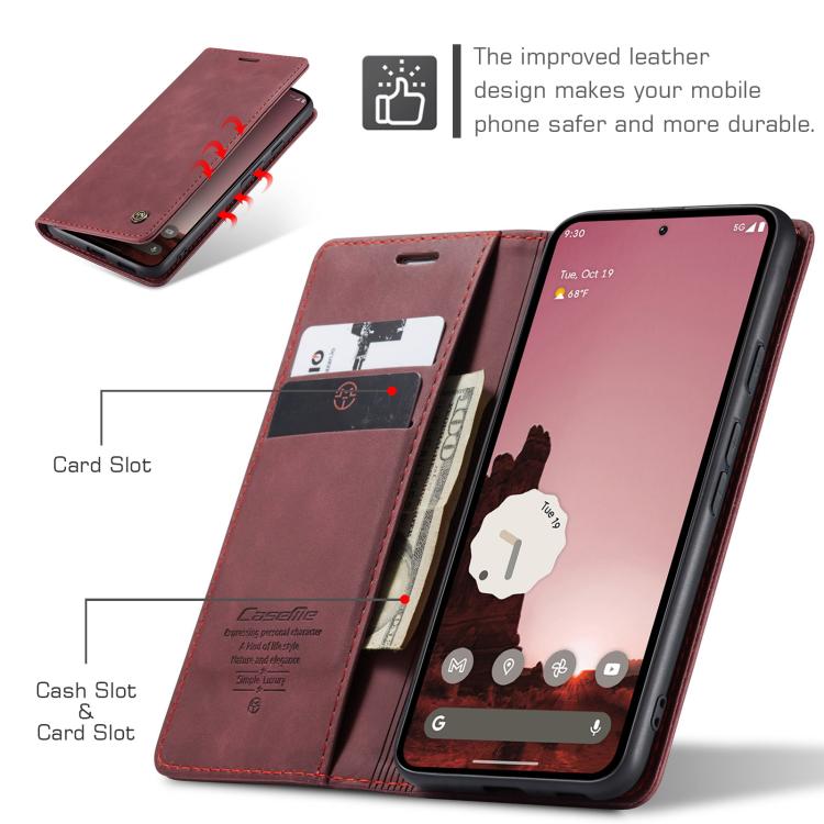 For Google Pixel 9a CaseMe 013 Multifunctional Horizontal Flip Leather Phone Case