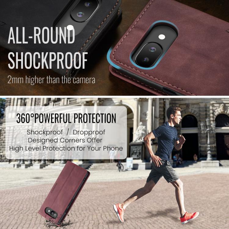 For Google Pixel 9a CaseMe 013 Multifunctional Horizontal Flip Leather Phone Case