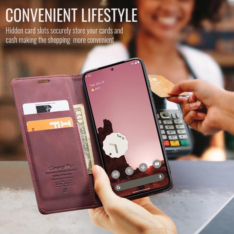 For Google Pixel 9a CaseMe 013 Multifunctional Horizontal Flip Leather Phone Case