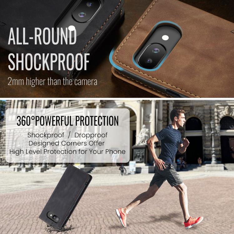 For Google Pixel 9a CaseMe 013 Multifunctional Horizontal Flip Leather Phone Case