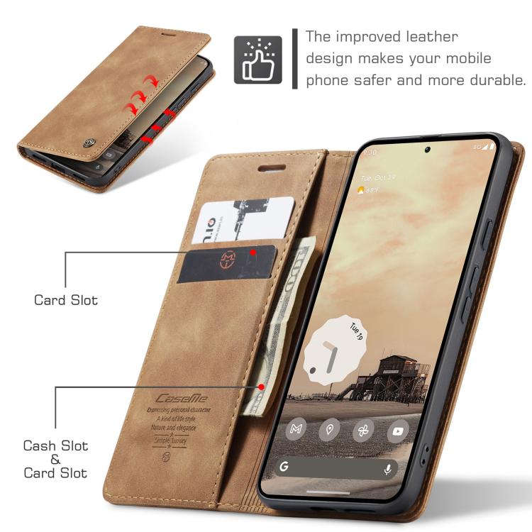 For Google Pixel 10a CaseMe 013 Multifunctional Horizontal Flip Leather Phone Case