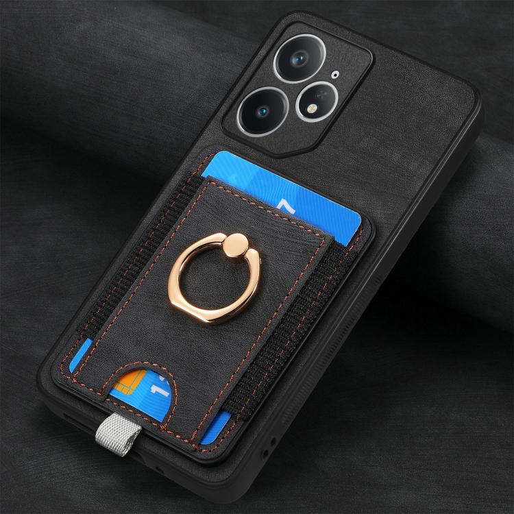 For Realme Neo7 Retro Splitable Magnetic Card Bag Leather Phone Case