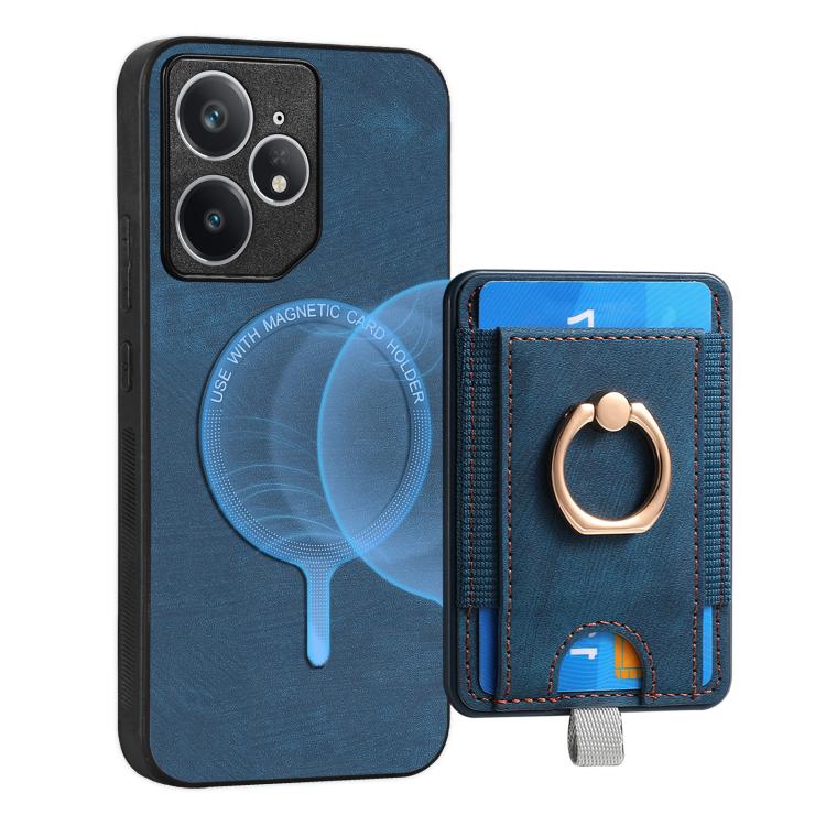 For Realme Neo7 Retro Splitable Magnetic Card Bag Leather Phone Case