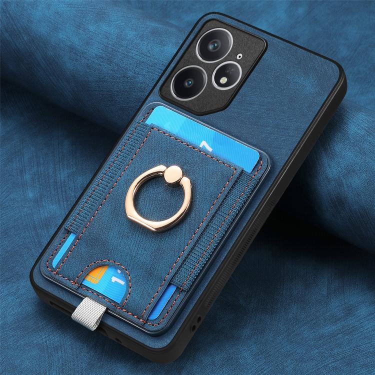 For Realme Neo7 Retro Splitable Magnetic Card Bag Leather Phone Case