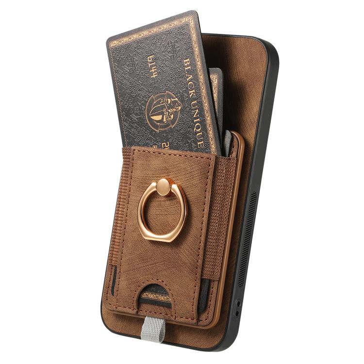 For Realme Neo7 Retro Splitable Magnetic Card Bag Leather Phone Case
