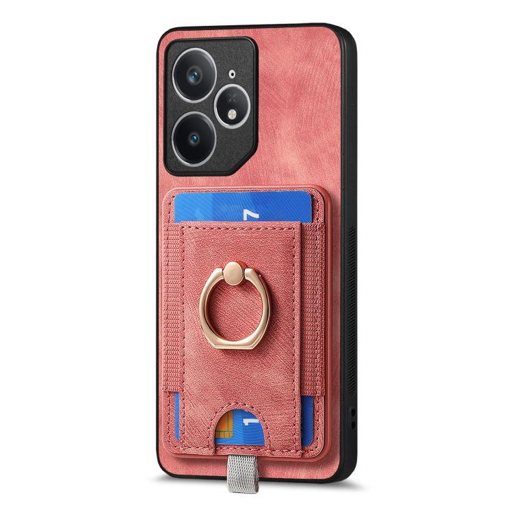 For Realme Neo7 Retro Splitable Magnetic Card Bag Leather Phone Case