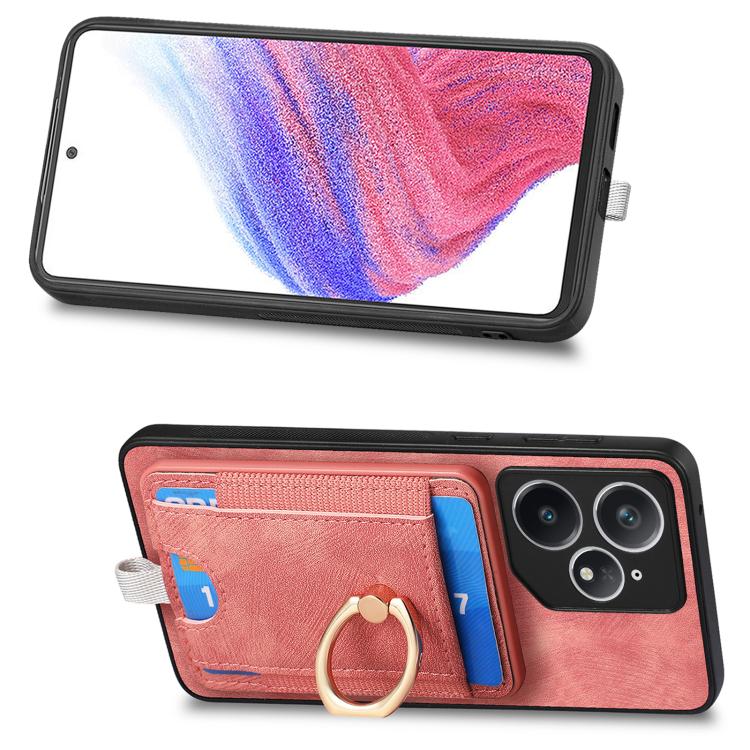 For Realme Neo7 Retro Splitable Magnetic Card Bag Leather Phone Case