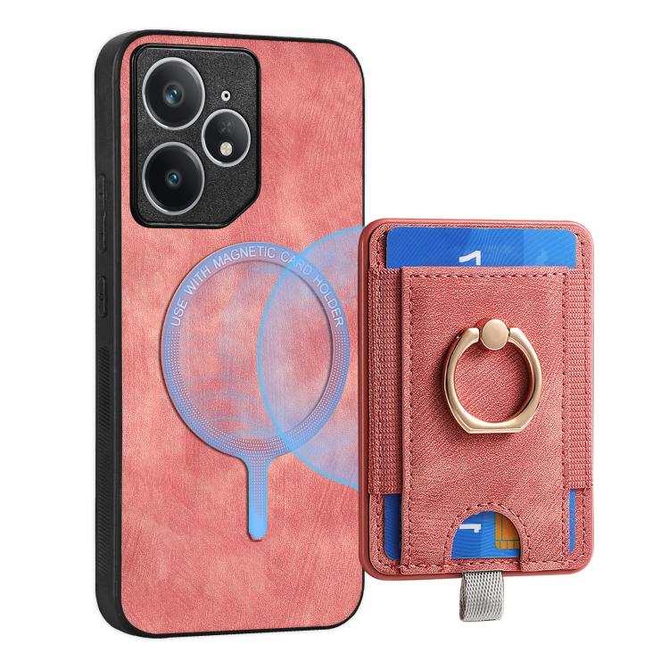 For Realme Neo7 Retro Splitable Magnetic Card Bag Leather Phone Case