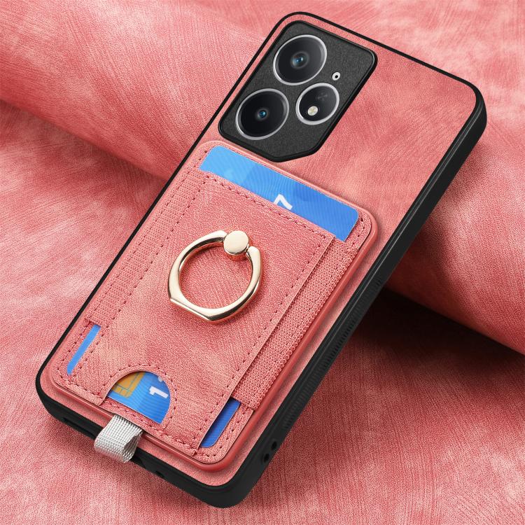 For Realme Neo7 Retro Splitable Magnetic Card Bag Leather Phone Case