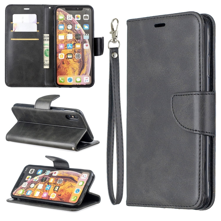 Retro Lambskin Texture Pure Color Horizontal Flip PU Leather Case for Galaxy M20, with Holder & Card Slots & Wallet & Lanyard