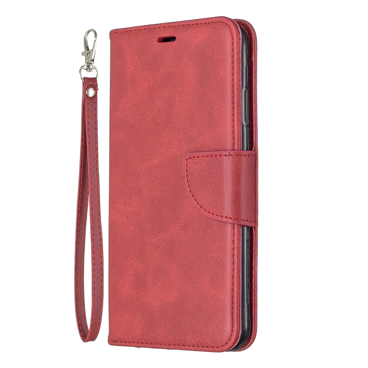 Retro Lambskin Texture Pure Color Horizontal Flip PU Leather Case for Galaxy M20, with Holder & Card Slots & Wallet & Lanyard