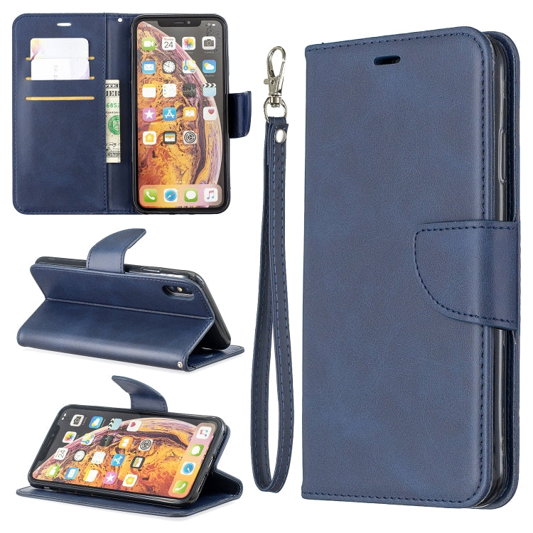 Retro Lambskin Texture Pure Color Horizontal Flip PU Leather Case for Galaxy M20, with Holder & Card Slots & Wallet & Lanyard