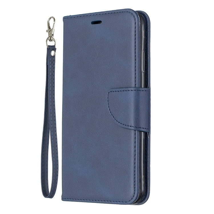 Retro Lambskin Texture Pure Color Horizontal Flip PU Leather Case for Galaxy M20, with Holder & Card Slots & Wallet & Lanyard