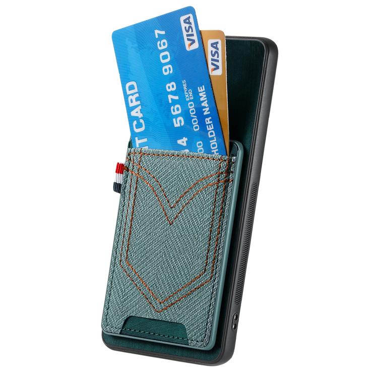 For Realme Neo7 Denim Texture Leather Skin Phone Case with Card Slot