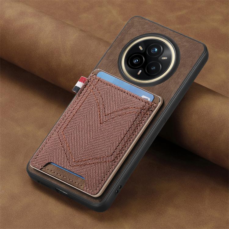 For Realme 14 Pro Denim Texture Leather Skin Phone Case with Card Slot