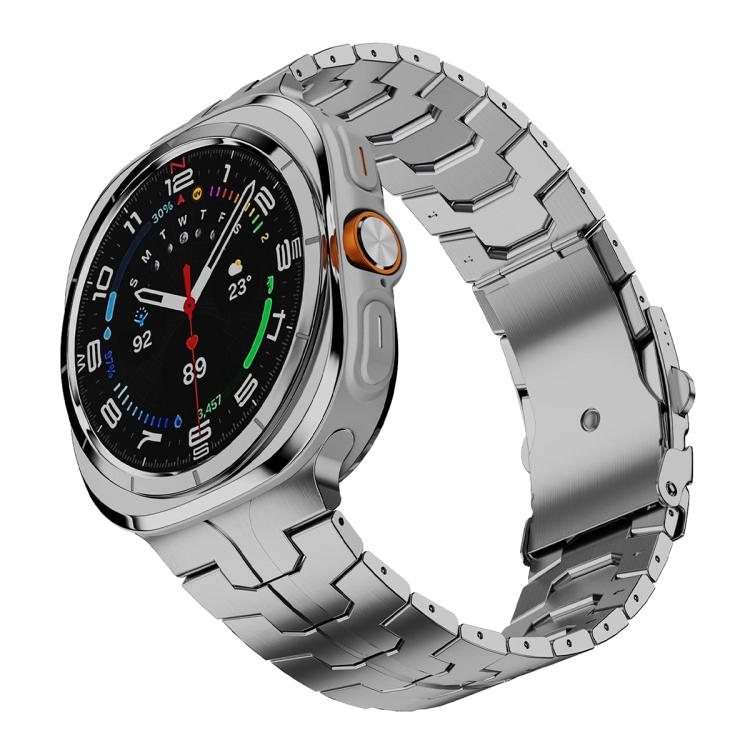 For Samsung Galaxy Watch Ultra 47mm / Ultra 2025 Titanium Alloy Safety Buckle Metal Watch Band