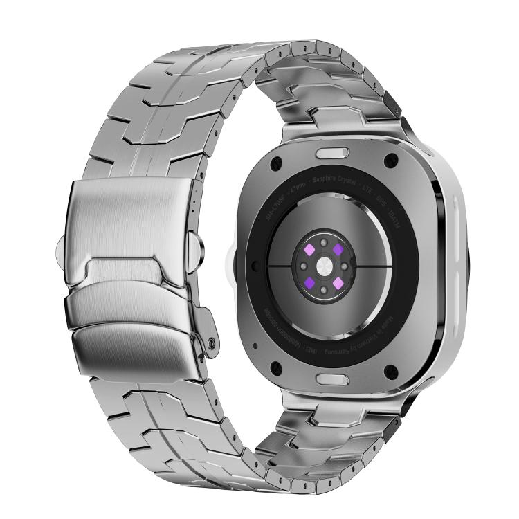 For Samsung Galaxy Watch Ultra 47mm / Ultra 2025 Titanium Alloy Safety Buckle Metal Watch Band