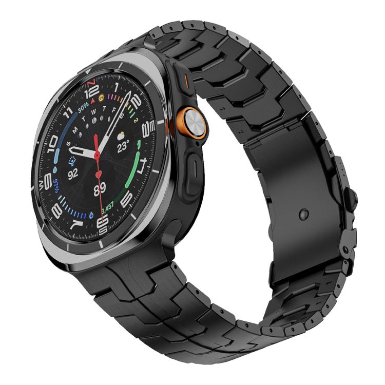 For Samsung Galaxy Watch Ultra 47mm / Ultra 2025 Titanium Alloy Safety Buckle Metal Watch Band