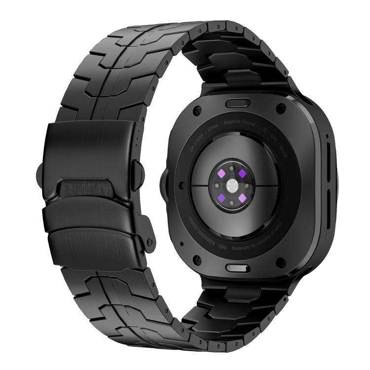 For Samsung Galaxy Watch Ultra 47mm / Ultra 2025 Titanium Alloy Safety Buckle Metal Watch Band
