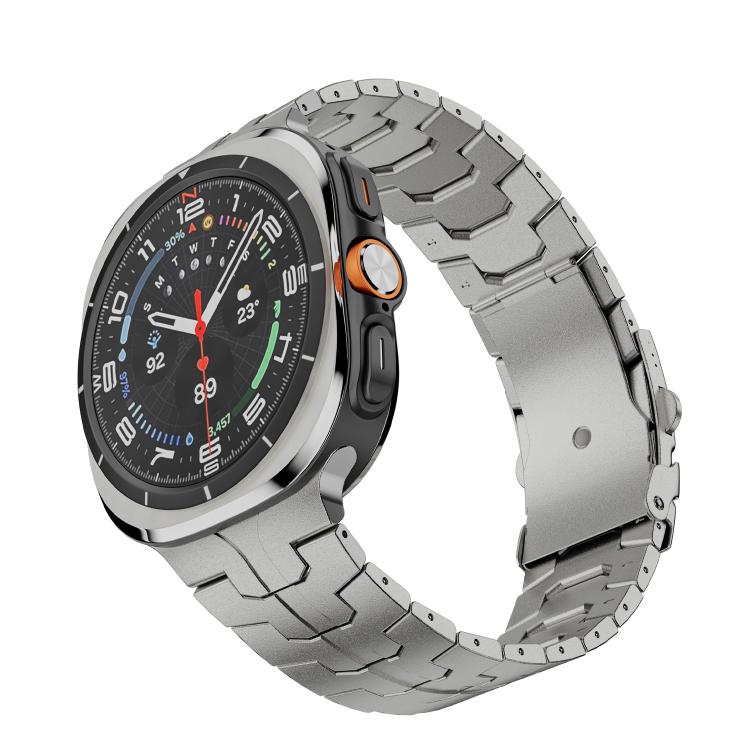 For Samsung Galaxy Watch Ultra 47mm / Ultra 2025 Titanium Alloy Safety Buckle Metal Watch Band