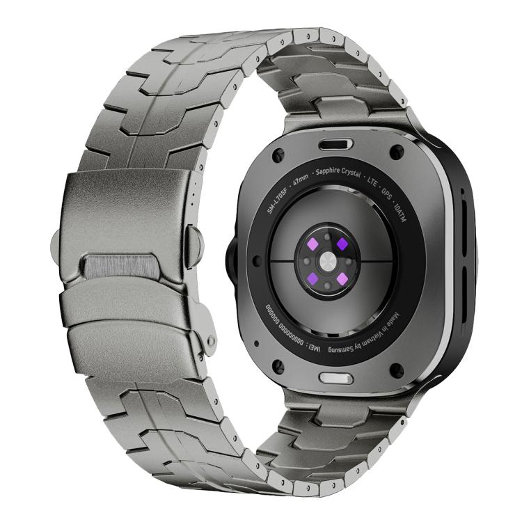 For Samsung Galaxy Watch Ultra 47mm / Ultra 2025 Titanium Alloy Safety Buckle Metal Watch Band