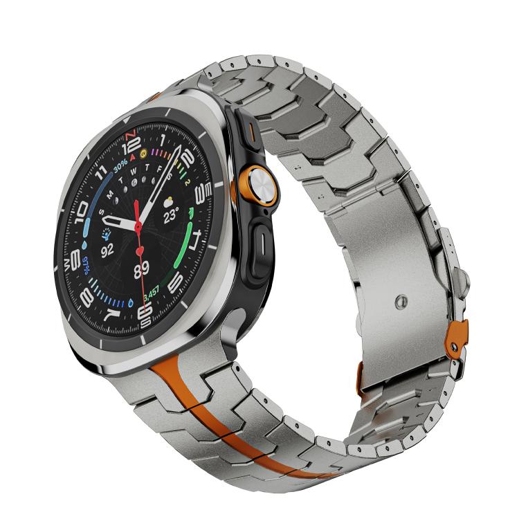 For Samsung Galaxy Watch Ultra 47mm / Ultra 2025 Titanium Alloy Safety Buckle Metal Watch Band