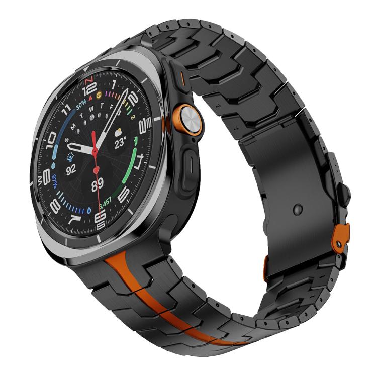 For Samsung Galaxy Watch Ultra 47mm / Ultra 2025 Titanium Alloy Safety Buckle Metal Watch Band