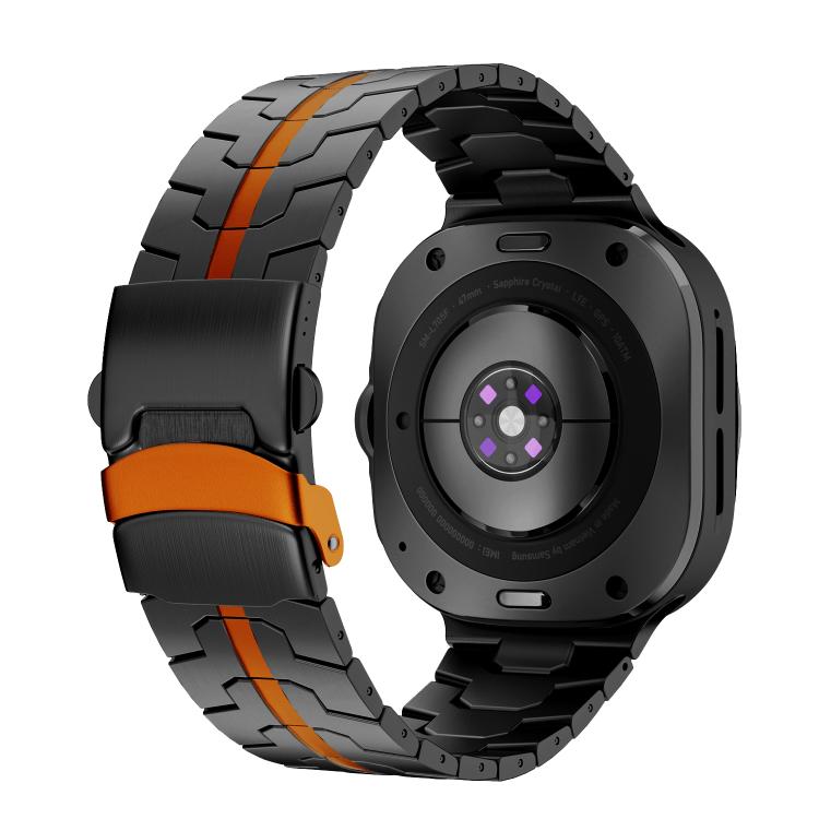 For Samsung Galaxy Watch Ultra 47mm / Ultra 2025 Titanium Alloy Safety Buckle Metal Watch Band