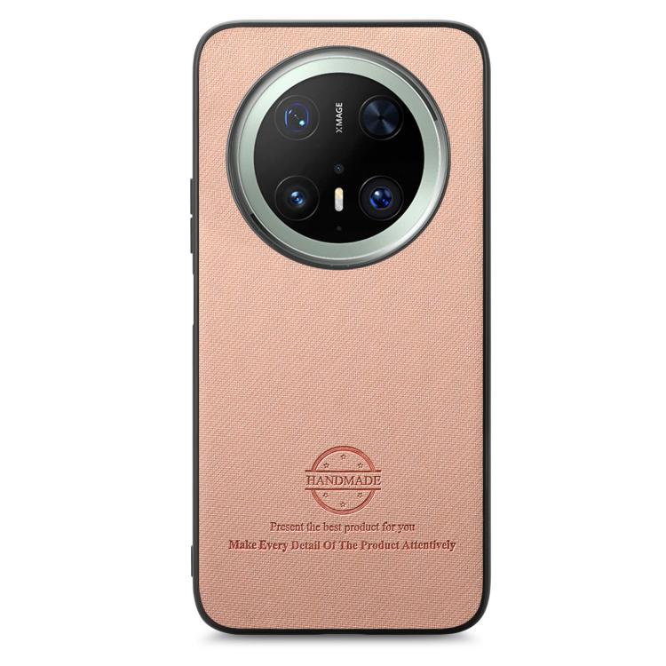 For Huawei Mate 70 Pro Twill Fabric Leather Skin Back Phone Case