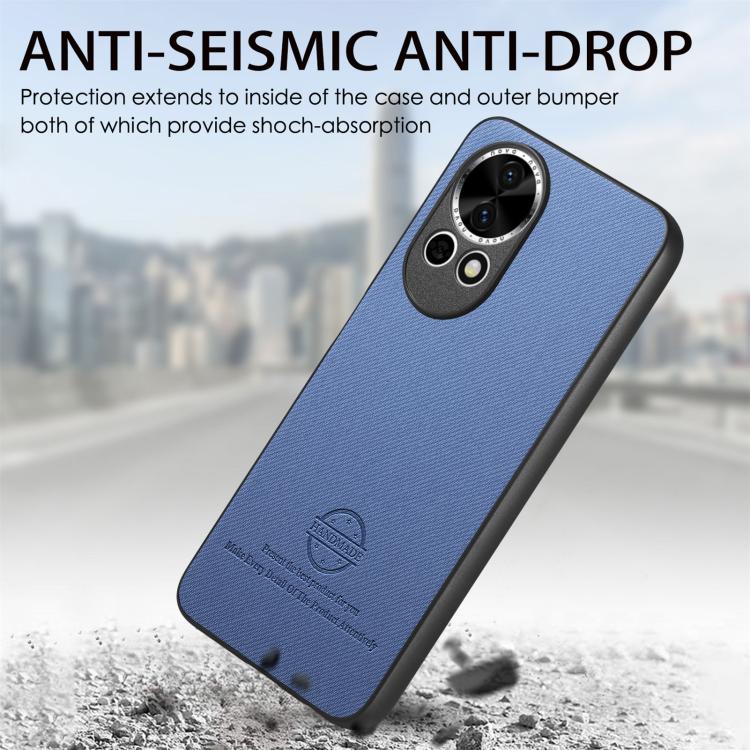 For Huawei nova 13 Twill Fabric Leather Skin Back Phone Case
