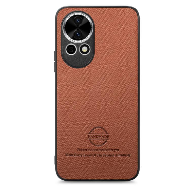 For Huawei nova 13 Twill Fabric Leather Skin Back Phone Case