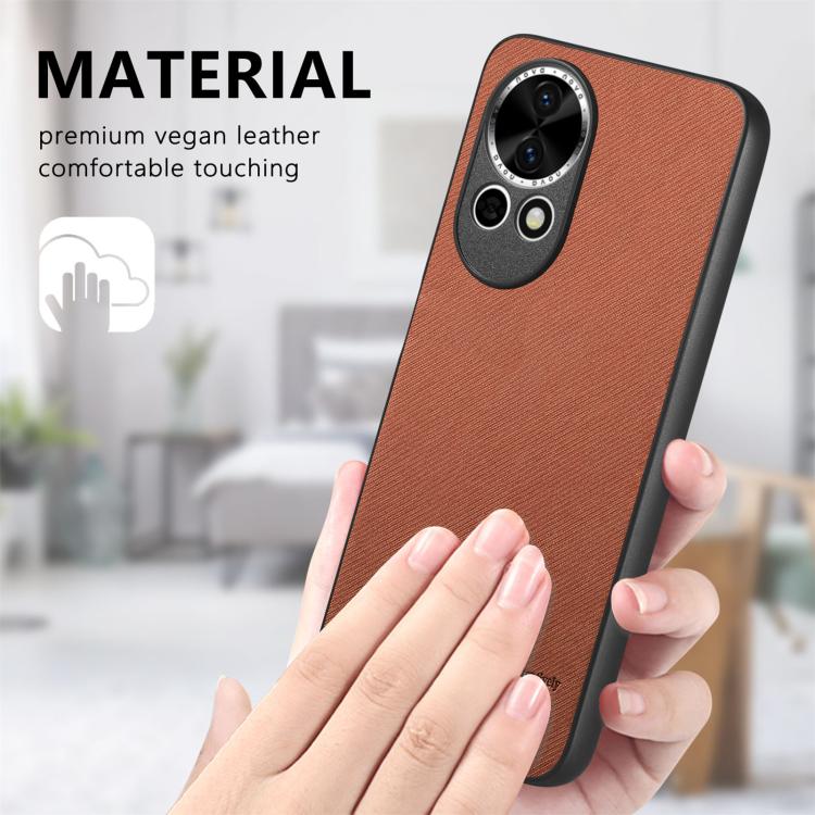 For Huawei nova 13 Twill Fabric Leather Skin Back Phone Case