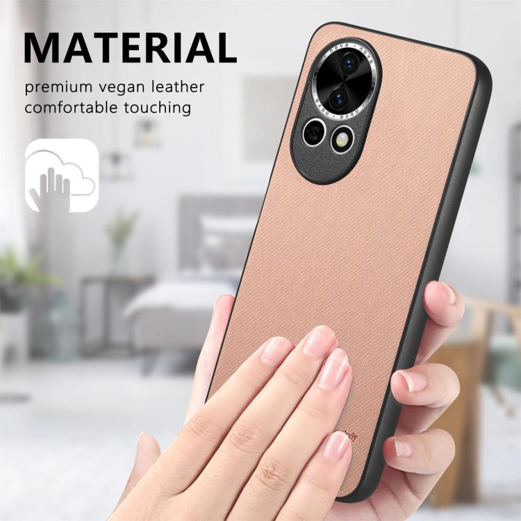For Huawei nova 13 Twill Fabric Leather Skin Back Phone Case