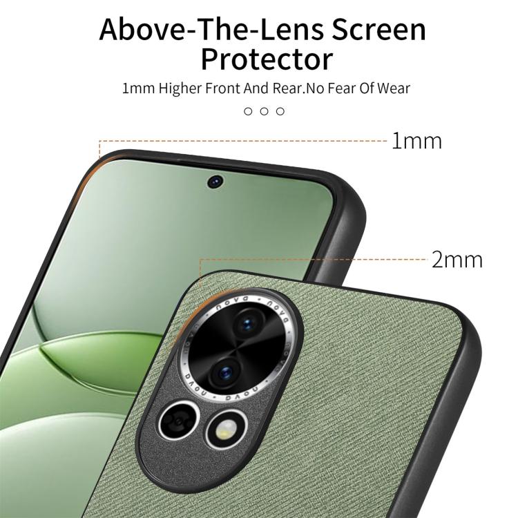 For Huawei nova 13 Twill Fabric Leather Skin Back Phone Case