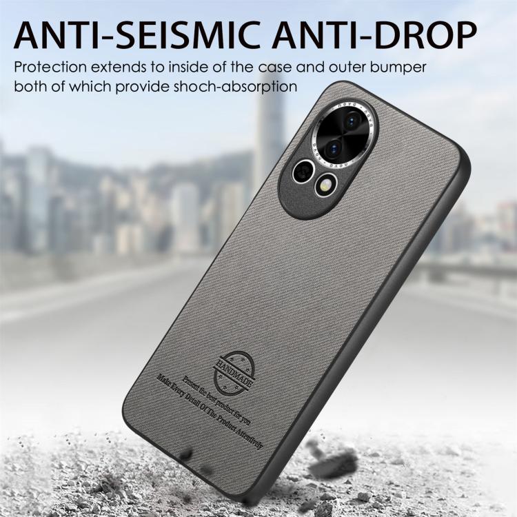 For Huawei nova 13 Twill Fabric Leather Skin Back Phone Case