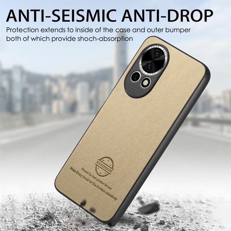 For Huawei nova 13 Twill Fabric Leather Skin Back Phone Case